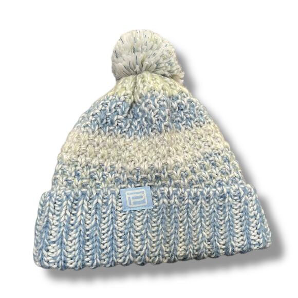 Pistil Poppy Beanie Hat Cap Pom Cable Knit Skull Fleece Lining Medium Weight OS - Picture 12 of 13